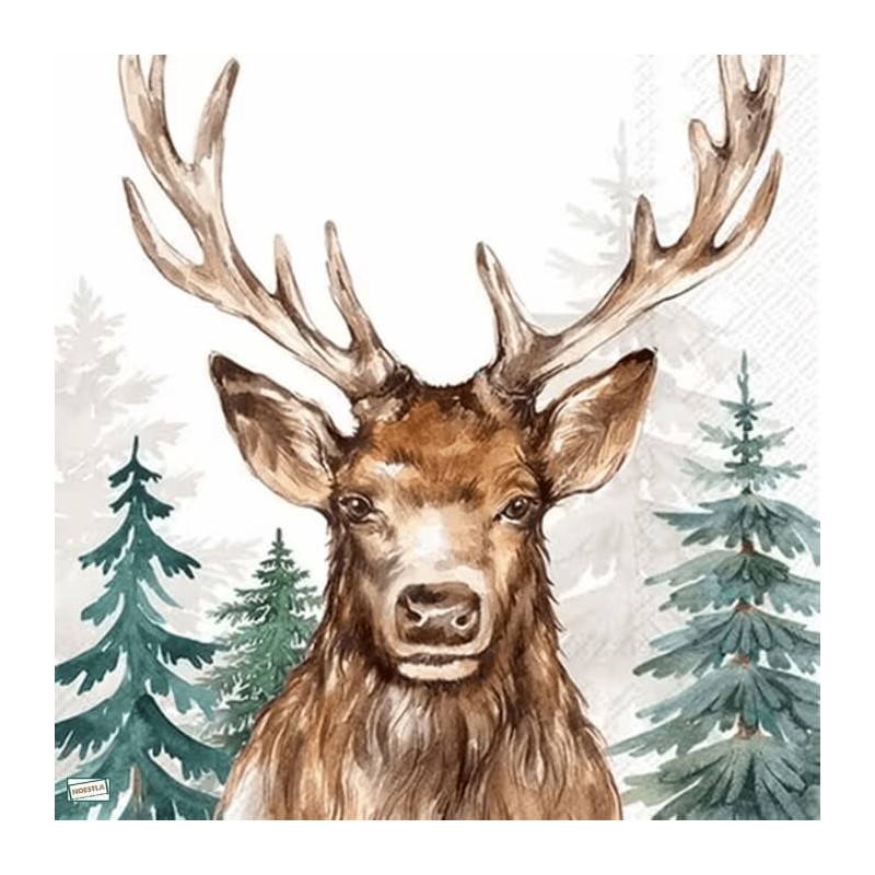 1 serviette Le Cerf -85