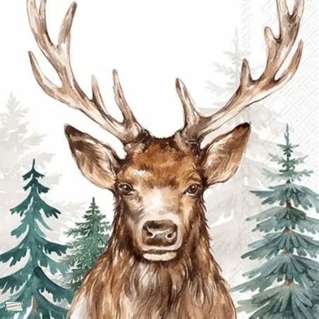 1 serviette Le Cerf -85