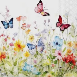 1serviette papier Papillons-4