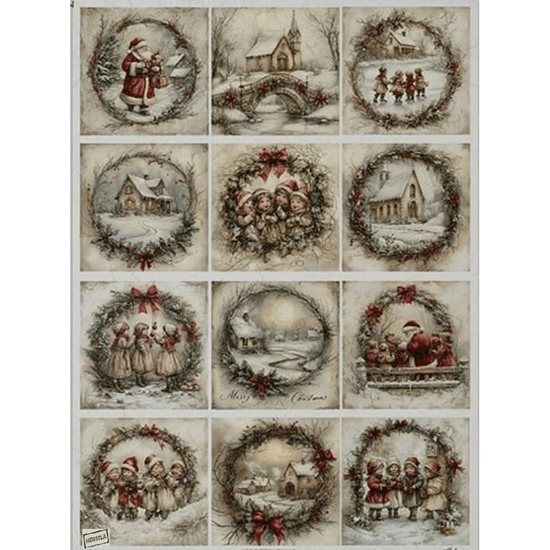 1papier riz Noêl-R1505L