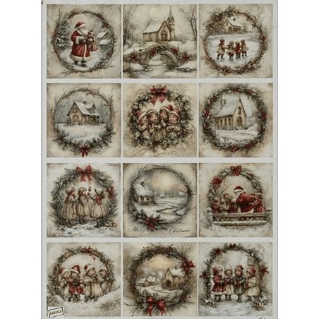 1papier riz Noêl-R1505L
