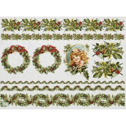 1papier riz Noêl-R146L