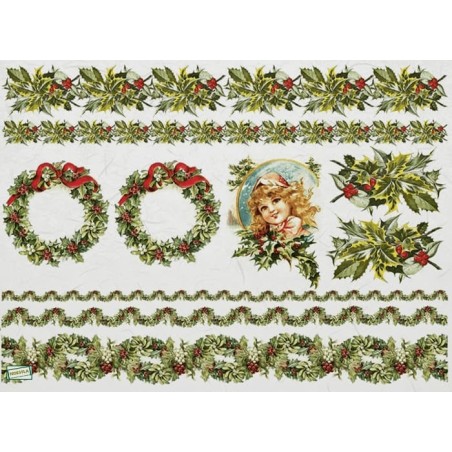 1papier riz Noêl-R146L