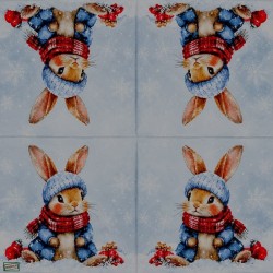 1serviette papier Le Lapin-43