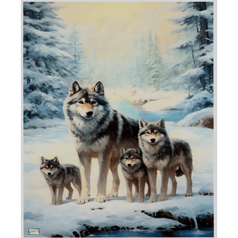 papier de riz Les Loups-RE5987