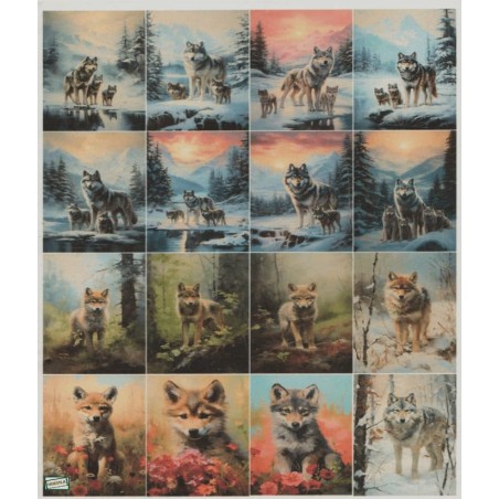 papier de riz Les Loups-RE5985