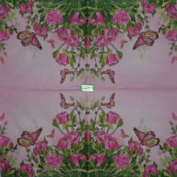 1serviette papier Les Roses-4