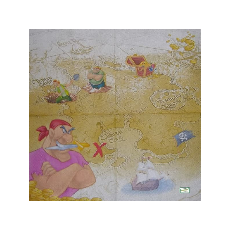1 serviette papier Pirate -13
