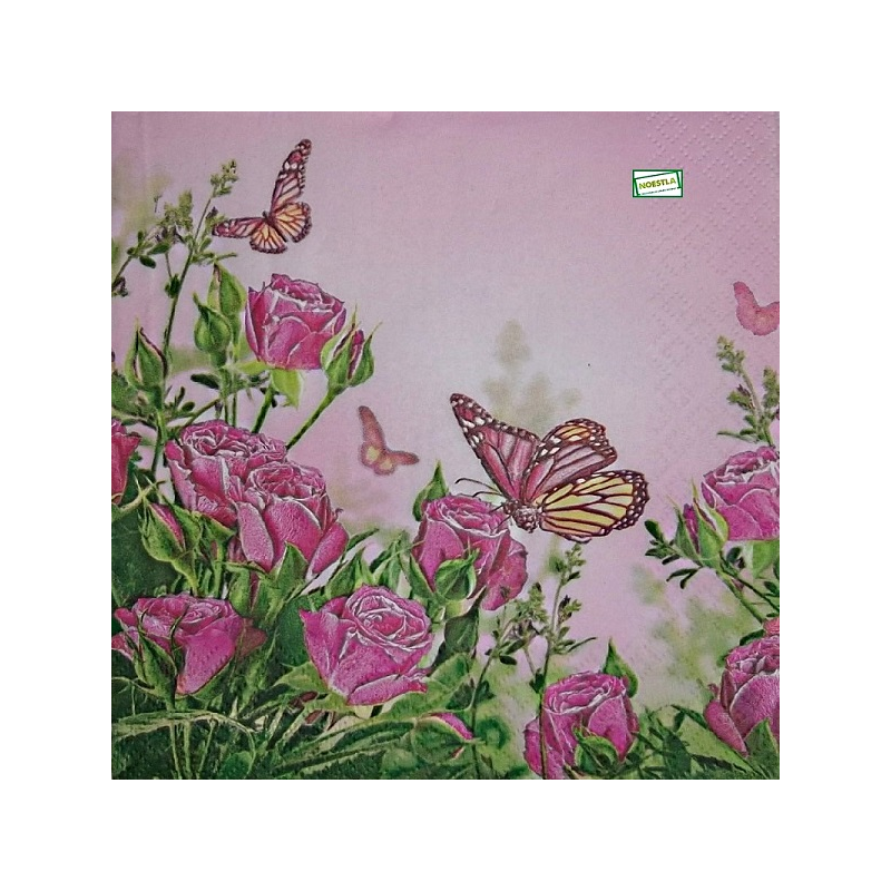 1serviette papier Les Roses-4