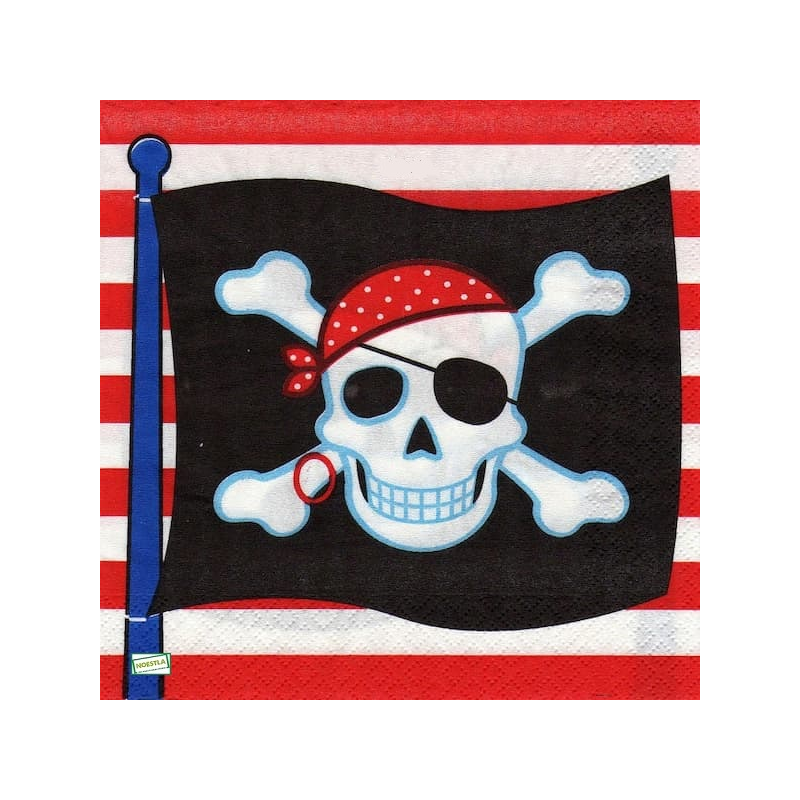 1 serviette papier Pirate -19