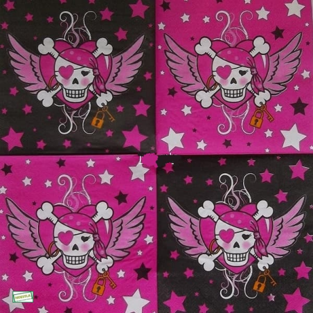 1 serviette papier Pirate -20