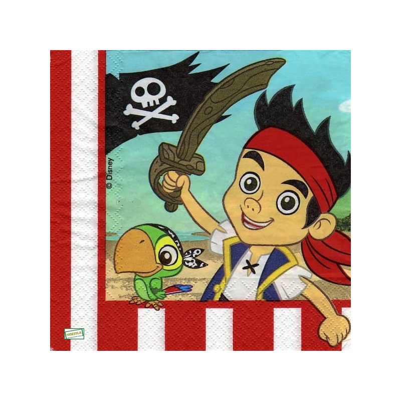 1 serviette papier Pirate -24