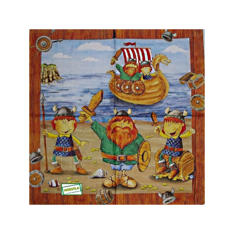 1 serviette papier Pirate-33