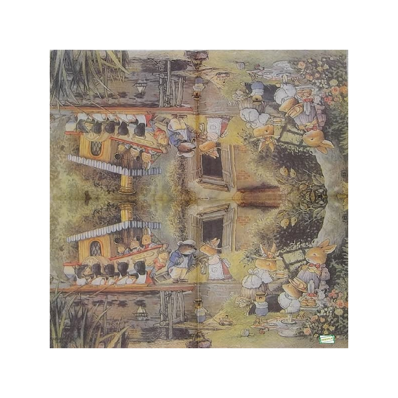 1 serviette papier Foxwood -5