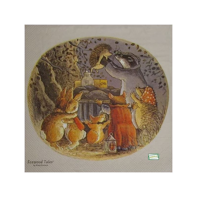 1 serviette papier Foxwood-10