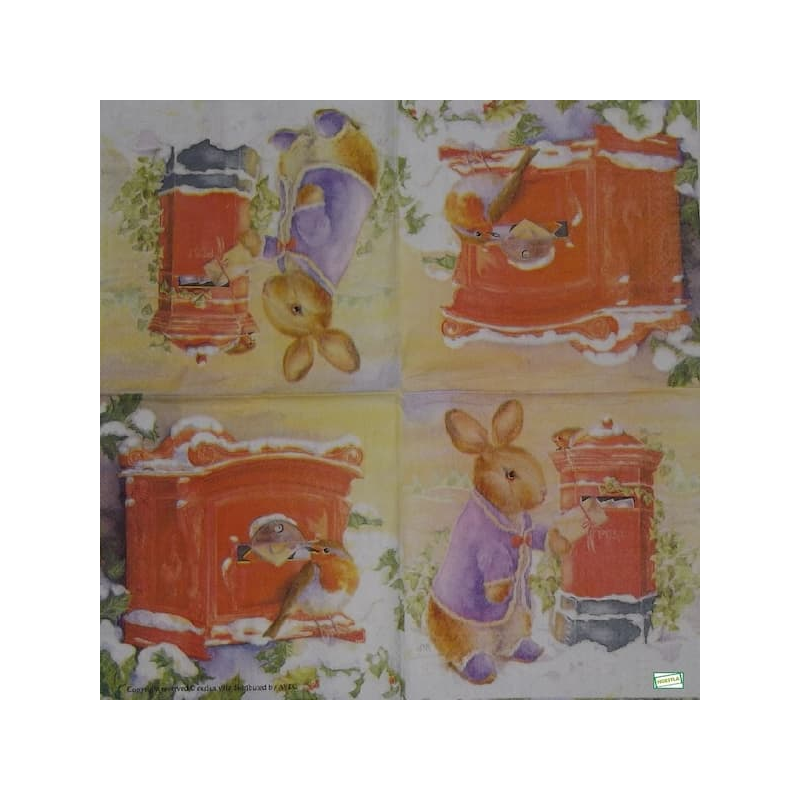 1 serviette papier Foxwood-12