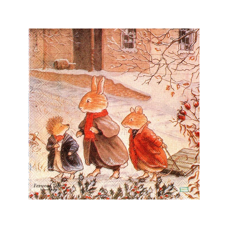 1 serviette papier Foxwood-17