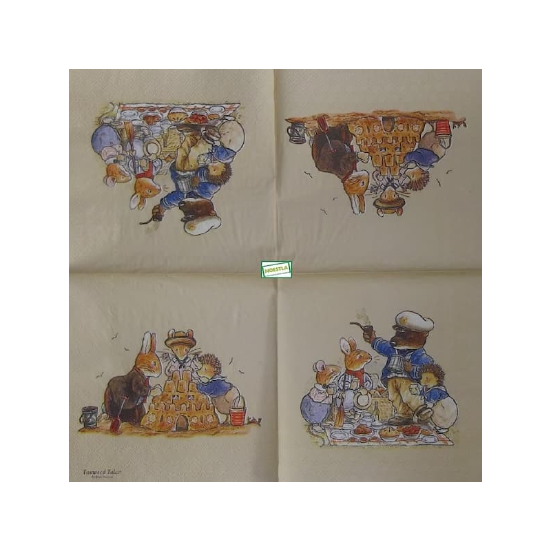 1 serviette papier Foxwood-21