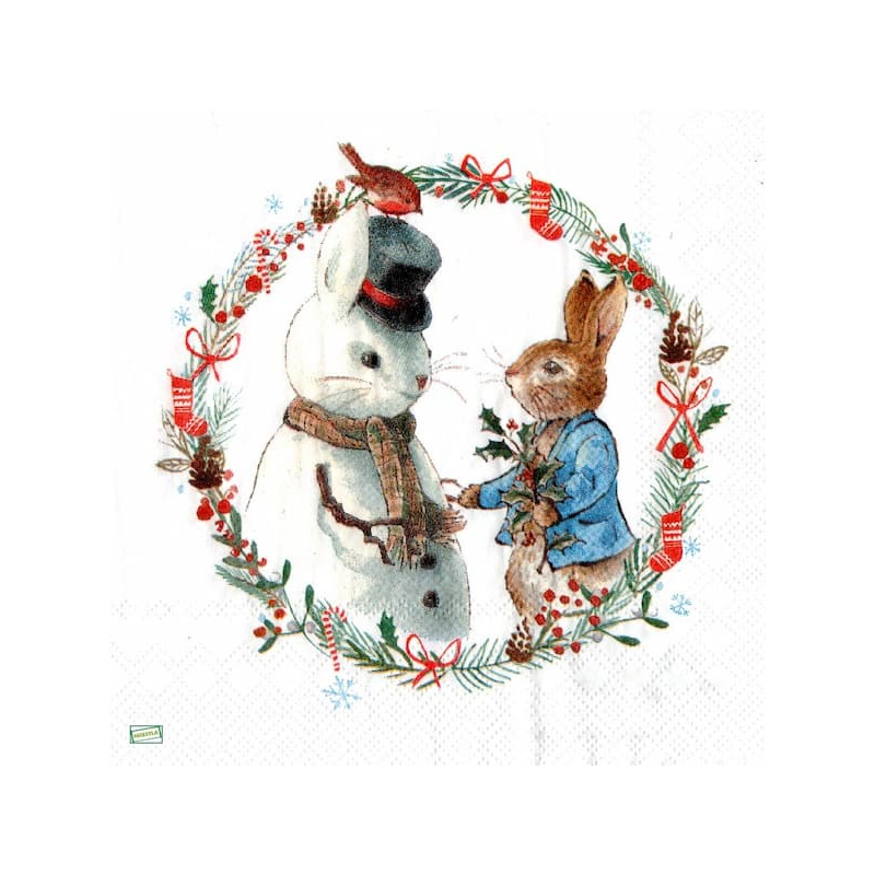 1 serviette papier Foxwood-27