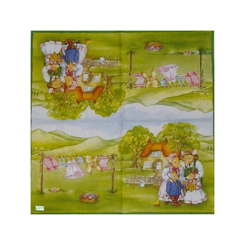 1 serviette papier Foxwood-32