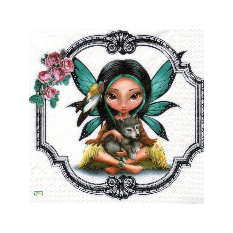 1serviette papier Les Fées-4