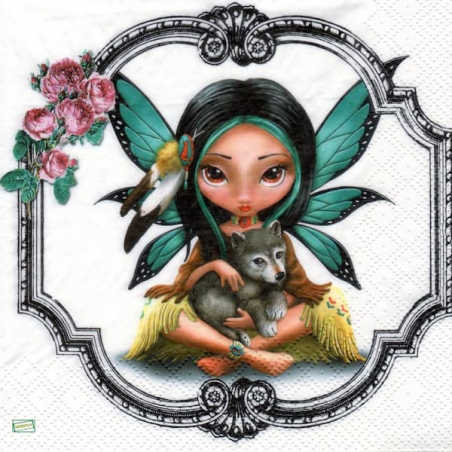 1serviette papier Les Fées-4