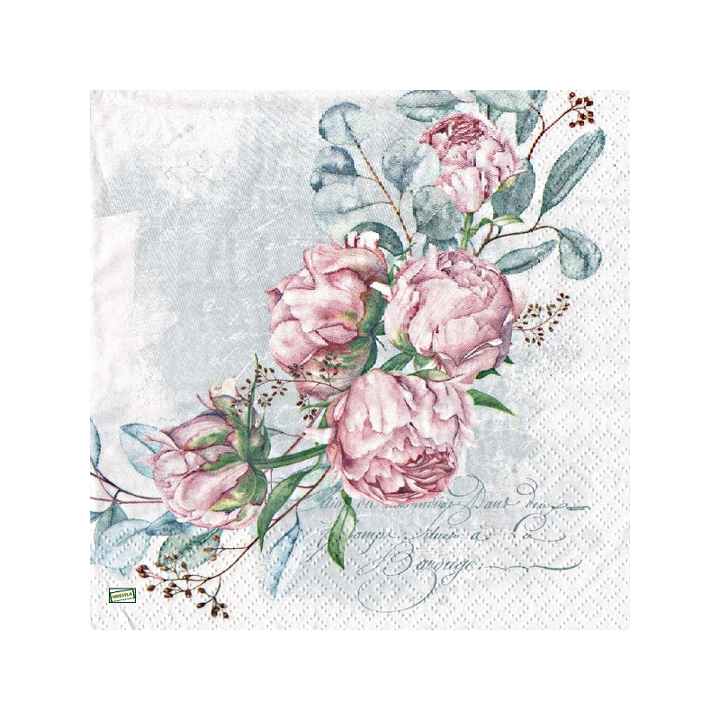 1serviette papier Les Roses-12