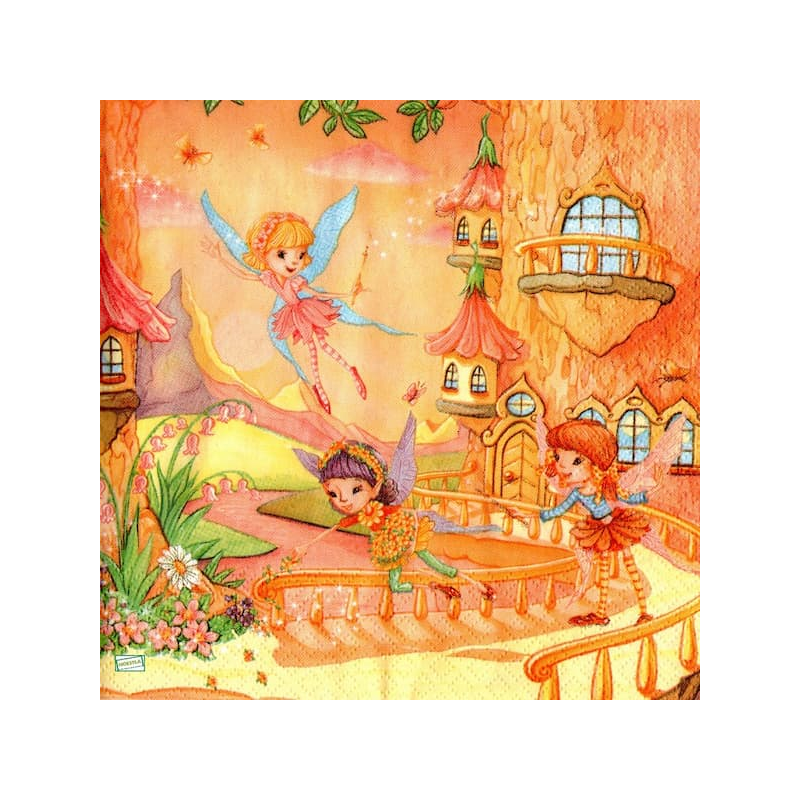 1serviette papier Les Fées-9