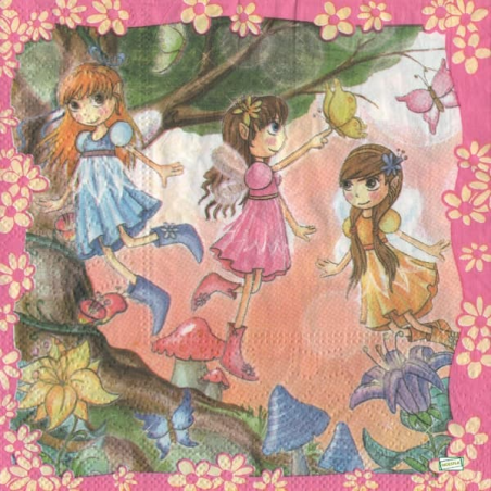 1serviette papier Les Fées-13