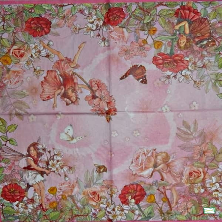 1serviette papier Les Fées-27