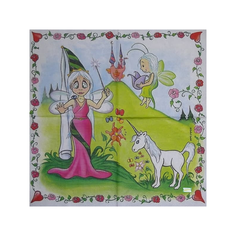 1 serviette Les Fées -51