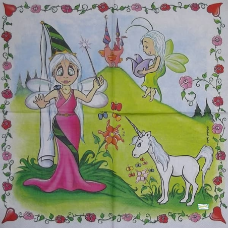 1 serviette Les Fées -51