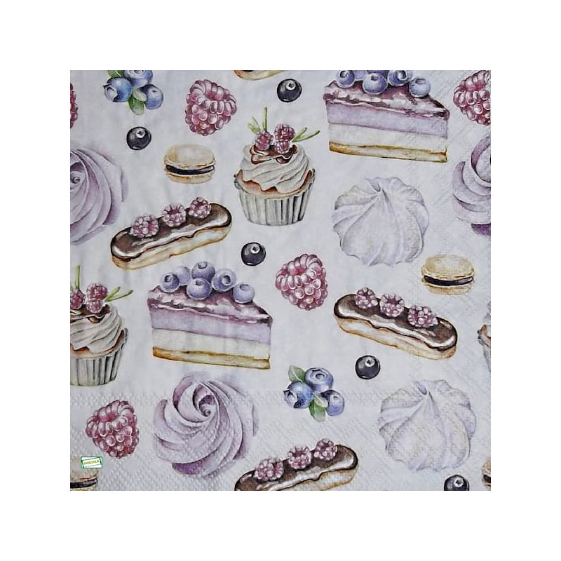 1 serviette Patisseries -8