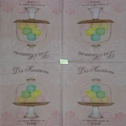 1 serviette Macarons - 10