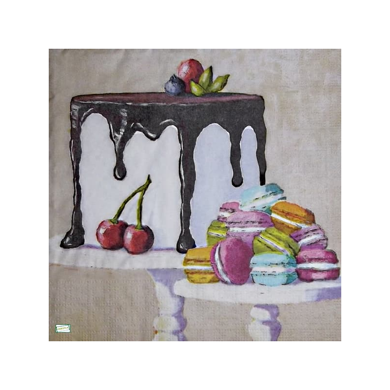 1 serviette Les Gâteaux -12