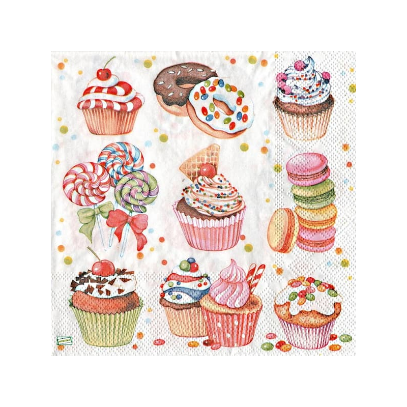 1 serviette Les Gâteaux -21