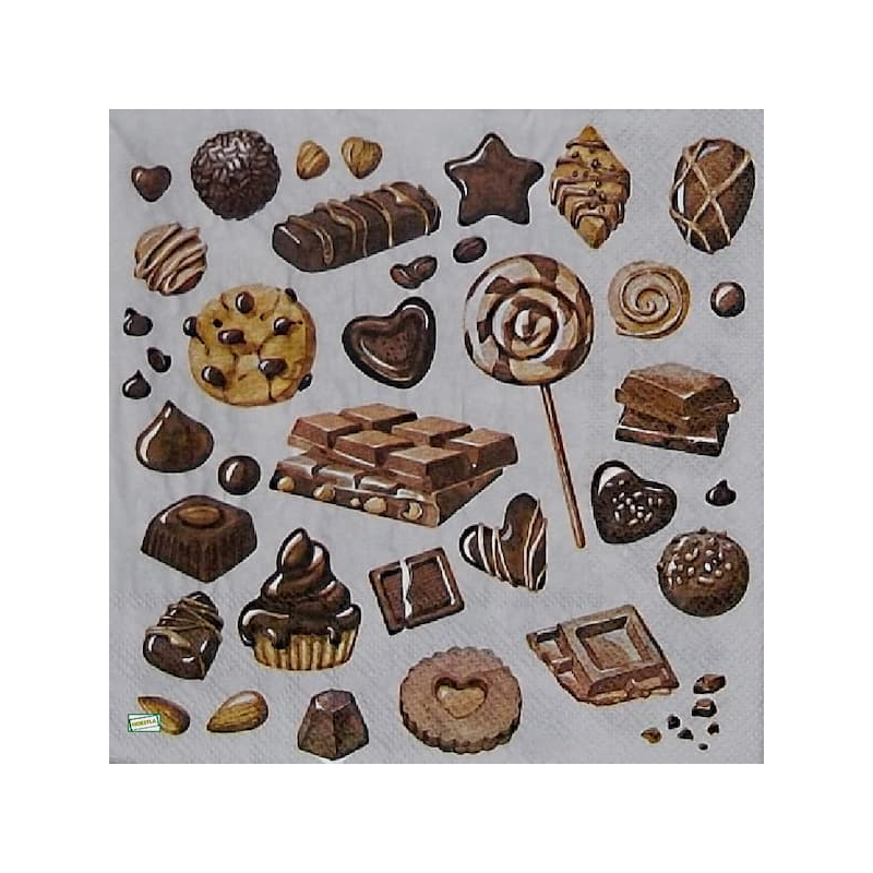 1 serviette Les Chocolats -33