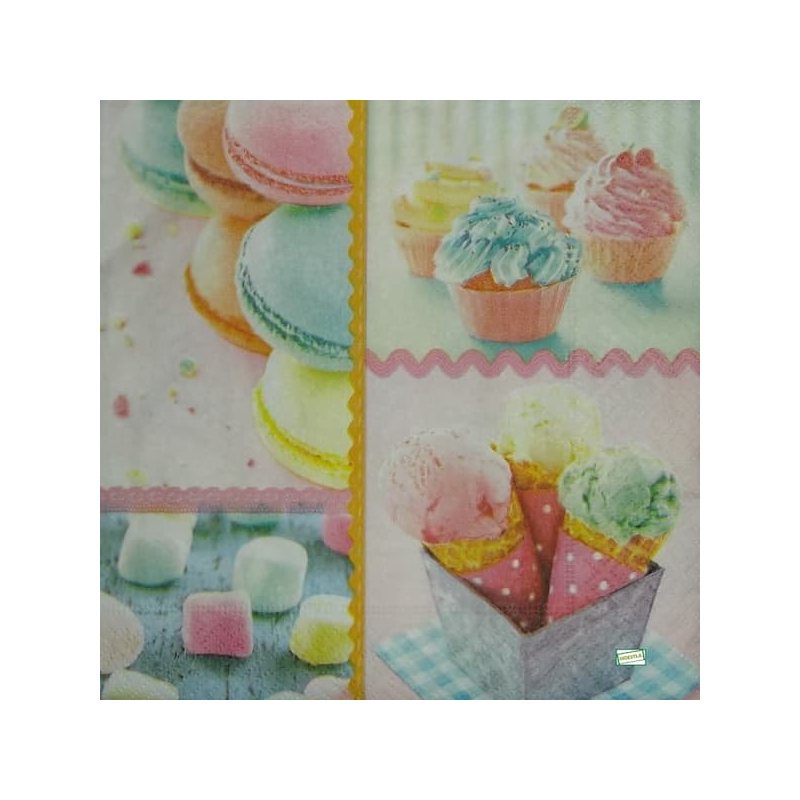 1 serviette Patisseries -53