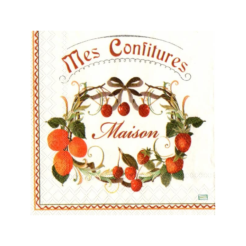 1 serviette Confitures -70