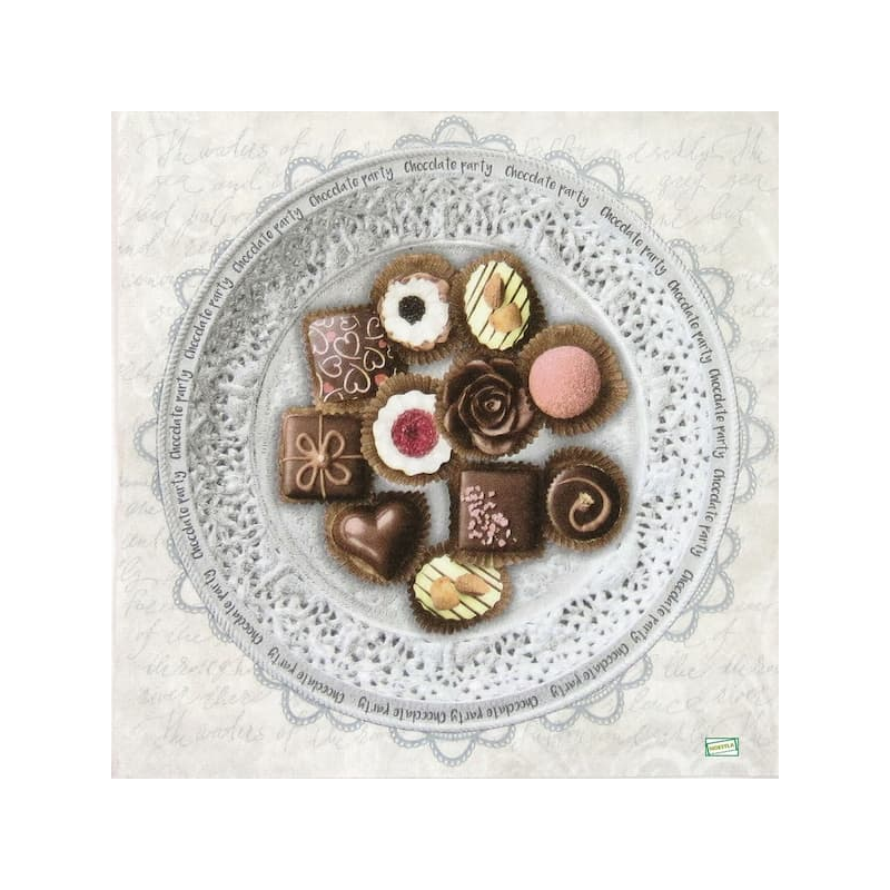 1 serviette Les gâteaux -72