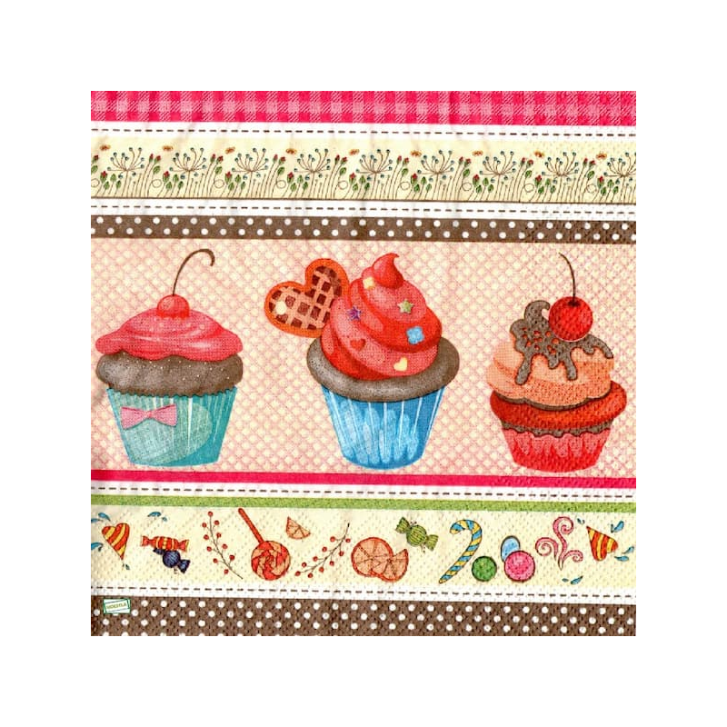 1 serviette Les Muffins -80