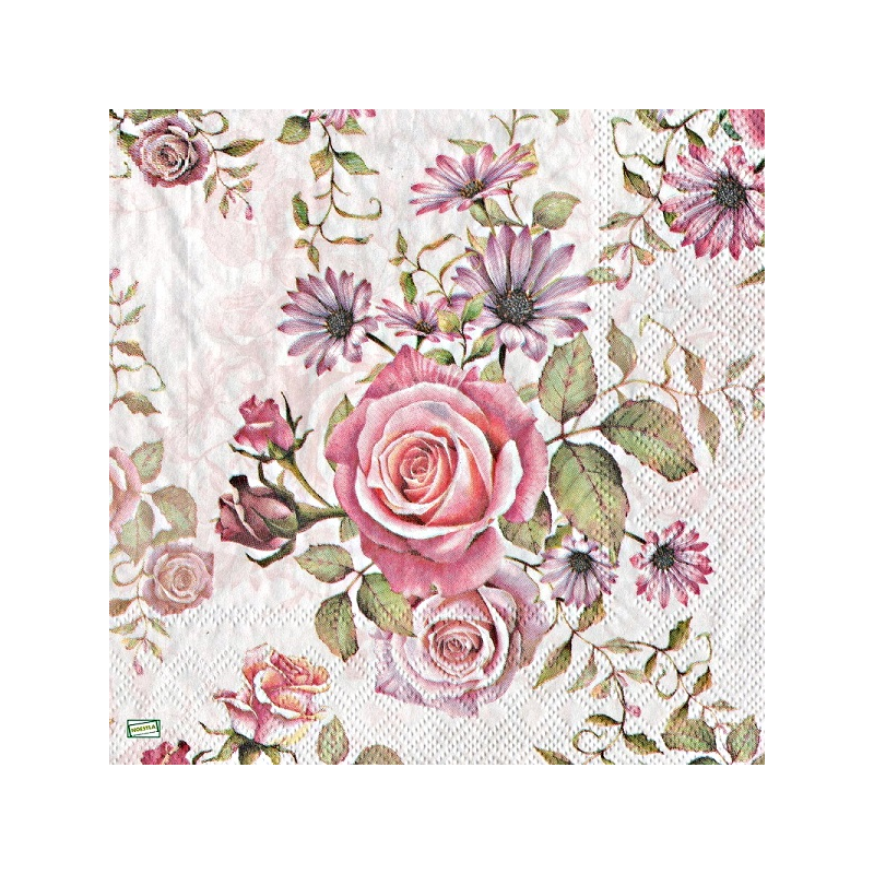 1serviette papier Les Roses-21