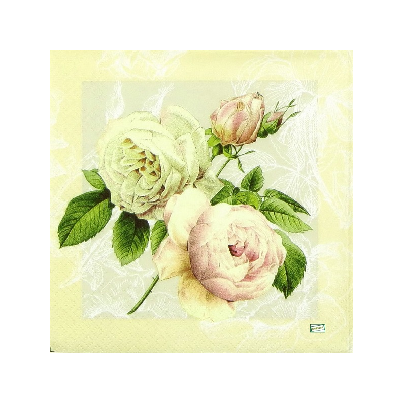 1serviette papier Les Roses-22