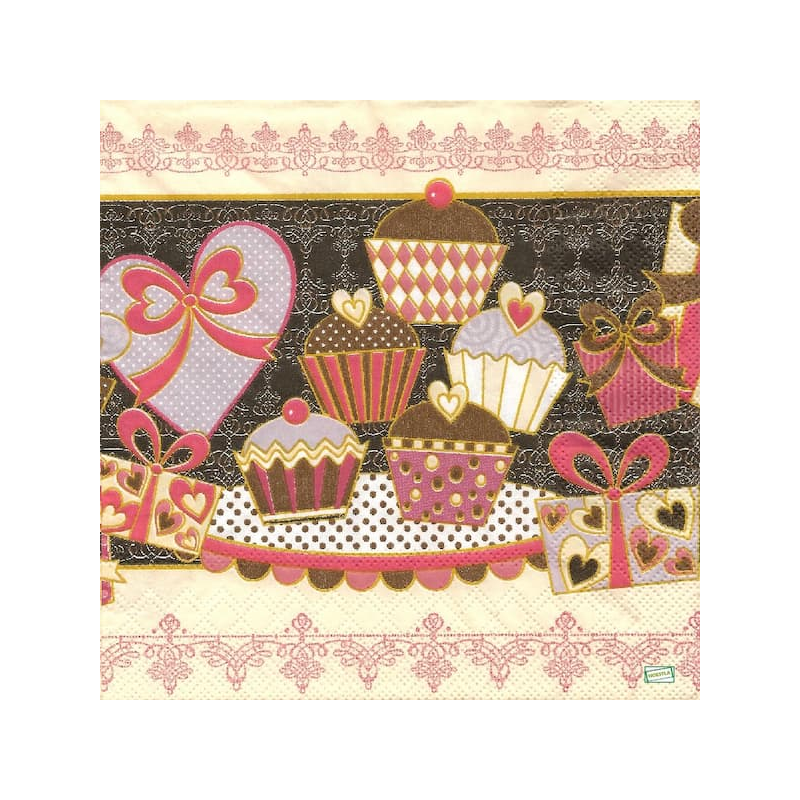 1 serviette Les Muffins -101