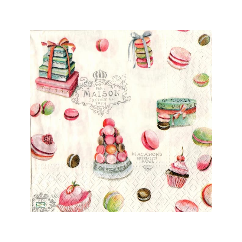 1 serviette Patisseries -117