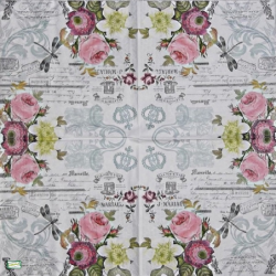1serviette papier Les Roses-24