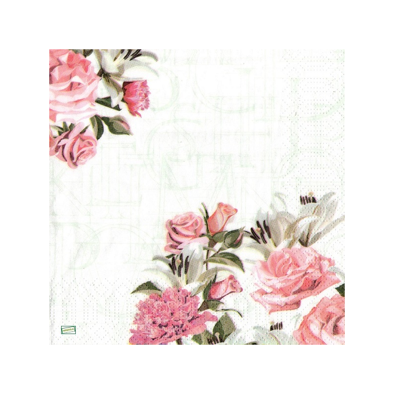 1serviette papier Les Roses-27