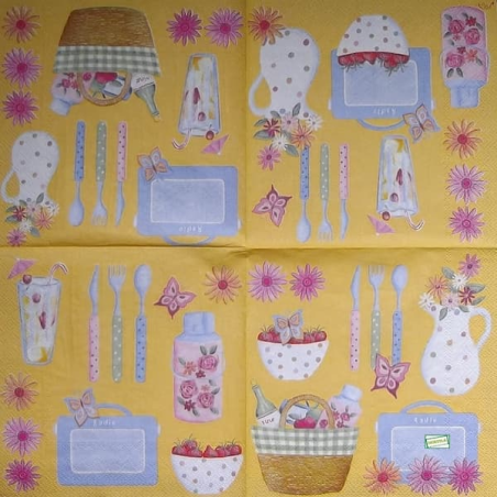 1 serviette Petit Déjeuner -82