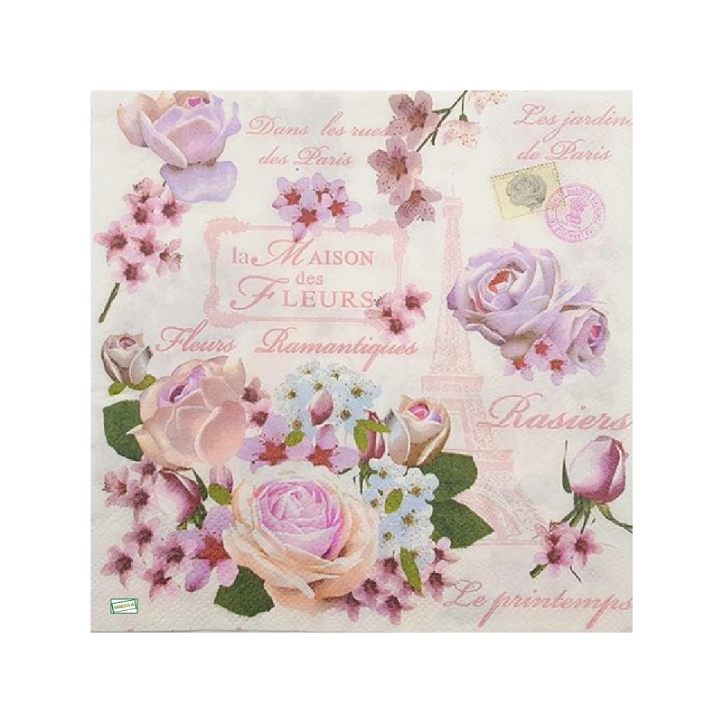 1serviette papier Les Roses-28