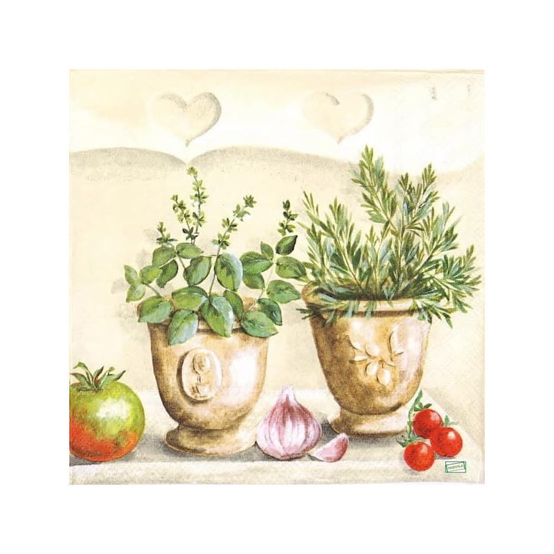 1 serviette Aromates - 2